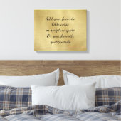 Voeg uw favoriete Bijbelversie of citaat van de Ma Canvas Afdruk (Insitu (Slaapkamer))