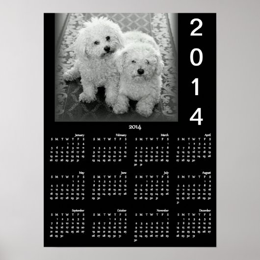 Voeg Uw Foto 2014 Agenda Poster Toe (Voorkant)