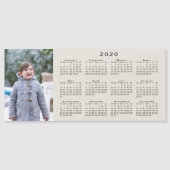 Voeg uw Foto 2020-kalender toe op Beige (Voorkant)