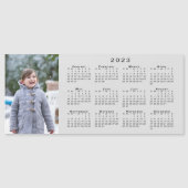 Voeg Uw Foto 2023 Kalender op Gray Magnet toe (Voorkant)