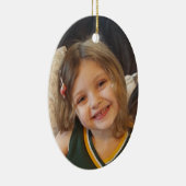 Voeg uw Foto aan dit Gepersonaliseerde toe Keramisch Ornament (Rechts)