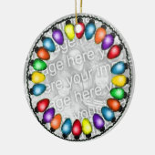 Voeg Uw Foto aan dit Keramische Ornament toe (Links)