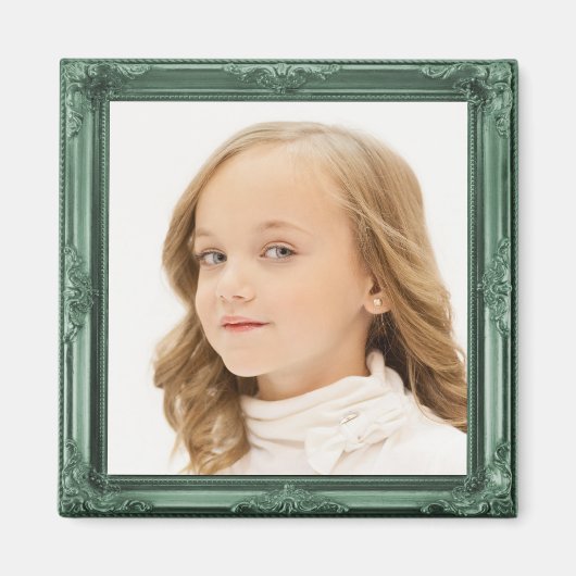 Voeg uw FOTO-aangepast Antiek Lijst toe Magneet (Voorkant)