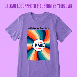 Voeg uw foto Afbeelding Logo tekst gepersonaliseer Tri-Blend Shirt