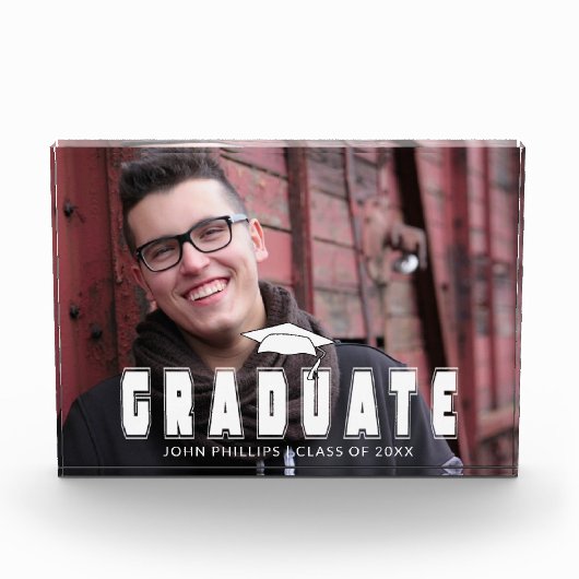 Voeg uw foto Afstuderen gepersonaliseerde fotoblok (Voorkant)