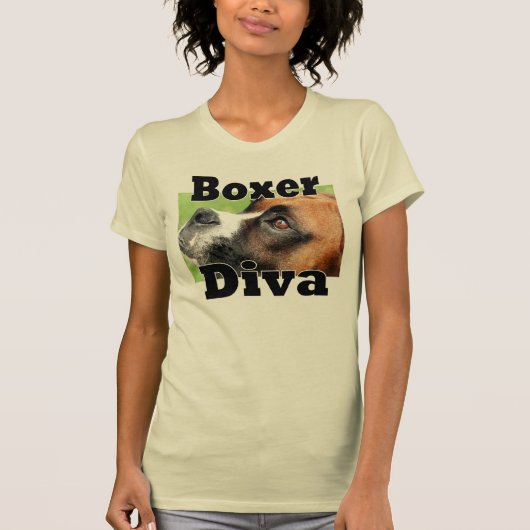 VOEG UW FOTO BOxer DIVA TOE T-shirt (Voorkant)
