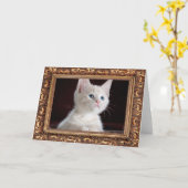 Voeg uw foto Custom Antiek Lijst Kaart (Gele Bloem)