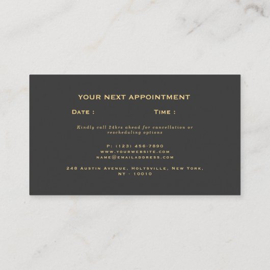 Voeg uw foto Echte Estate Consultant toe Afsprakenkaartje (Achterkant)