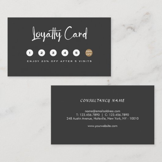 Voeg uw foto Echte Estate Consultant toe Klantenkaartje (Voorkant / Achterkant)