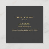 Voeg uw foto Echte Estate Consultant toe Vierkante Visitekaartje (Achterkant)