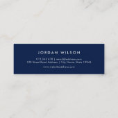 Voeg uw foto eenvoudig bewerkbare kleur minimalist mini visitekaartje (Achterkant)