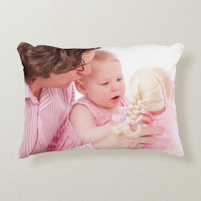 Voeg uw foto eenvoudig toe accent kussen (Voorkant)