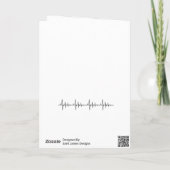 Voeg uw foto- en berichtrand of Valentijnse versie Feestdagen Kaart (Achterkant)