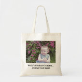 Voeg uw foto en eenvoudige tekst toe tote bag (Voorkant)