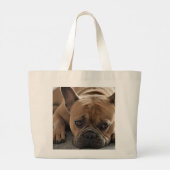 Voeg uw foto en tekst toe 2-zijdig aangepast grote tote bag (Achterkant)