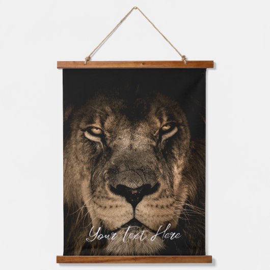 Voeg uw foto en Tekst toe Hangend Wandkleed (Voorkant)