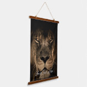 Voeg uw foto en Tekst toe Hangend Wandkleed (Gebogen)