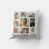 Voeg uw foto en Tekst toe Kussen (Achterkant)