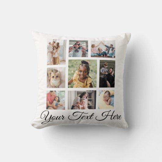 Voeg uw foto en Tekst toe Kussen (Voorkant)