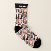 Voeg uw foto en tekst toe sokken (Rechts - buiten)