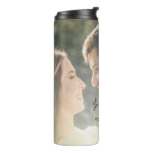 Voeg uw foto en Tekst toe Thermosbeker (Gedraaid links)