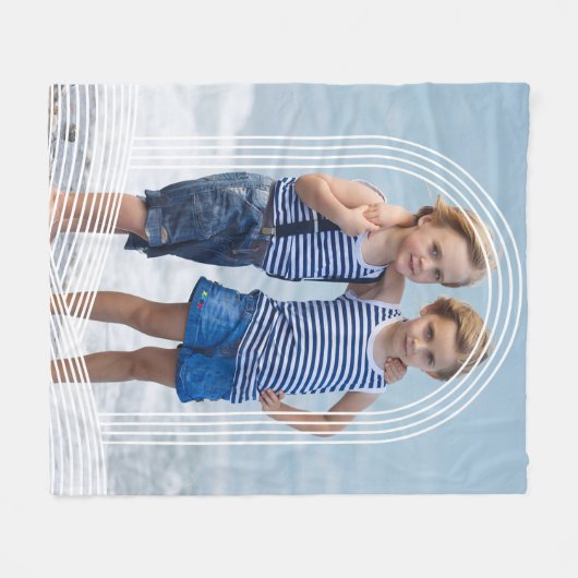 VOEG UW FOTO FLEECE BLANKET TOE (Voorkant (Horizontaal))