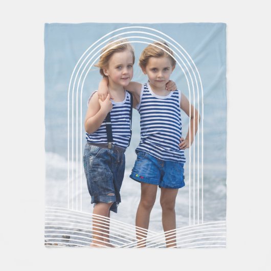 VOEG UW FOTO FLEECE BLANKET TOE DEKEN (Voorkant)