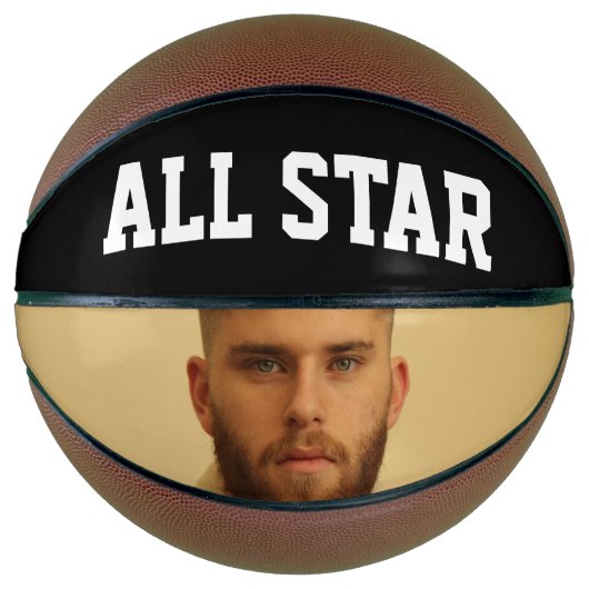 VOEG UW FOTO GEPERSONALISEERD Basketballen TOE (Voorkant)