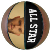 VOEG UW FOTO GEPERSONALISEERD Basketballen TOE (Verticaal)