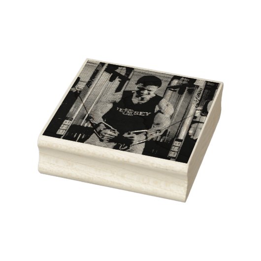 VOEG UW FOTO GEPERSONALISEERD RUBBER STAMP TOE RUBBERSTEMPEL (Stempel)