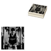 VOEG UW FOTO GEPERSONALISEERD RUBBER STAMP TOE RUBBERSTEMPEL (Gestempeld)