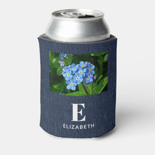 Voeg uw foto Initiaal naam, Sporty 12oz Blikjeskoeler (Blikje Achterkant)