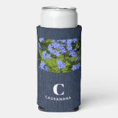 Voeg uw foto Initiaal naam, Trendy Slim Seltzer Blikjeskoeler (Seltzer Voorkant)