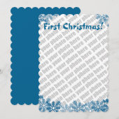 Voeg uw foto kerstkaart toe (Voorkant / Achterkant)