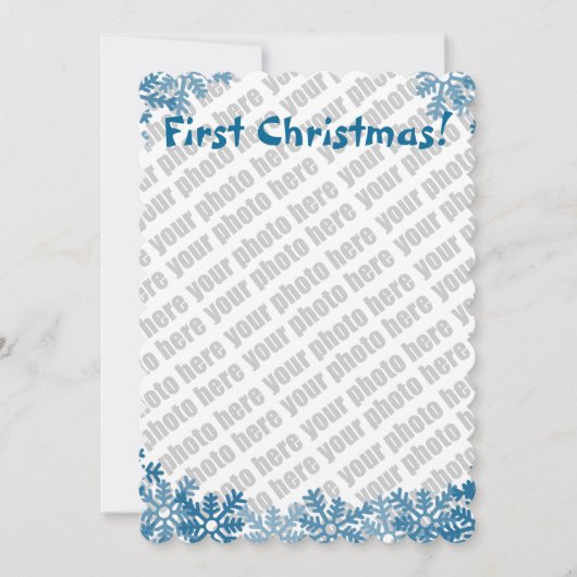 Voeg uw foto kerstkaart toe (Voorkant)