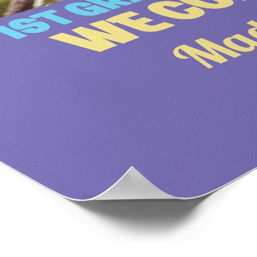 Voeg uw Foto Kindergarten Afstuderen 1e graad P to Poster (Hoek)