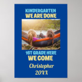 Voeg uw Foto Kindergarten Afstuderen 1e graad toe Poster (Voorkant)