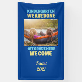 Voeg uw Foto Kindergarten Afstuderen 1e graad toe Spandoek