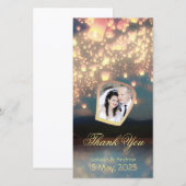 Voeg uw foto-liefdesvleugels toe bedankkaart (Voorkant / Achterkant)