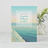 Voeg uw foto-Memorial Zee Ocean Beach Turquoise to Kaart (Staand voorkant)