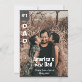 Voeg uw foto nummer een vader Kaart (Voorkant)