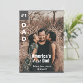 Voeg uw foto nummer een vader Kaart (Staand voorkant)