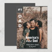 Voeg uw foto nummer een vader Kaart (Voorkant / Achterkant)