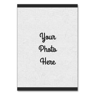 Voeg uw foto/ontwerp toe - Tabelnummer Kaart