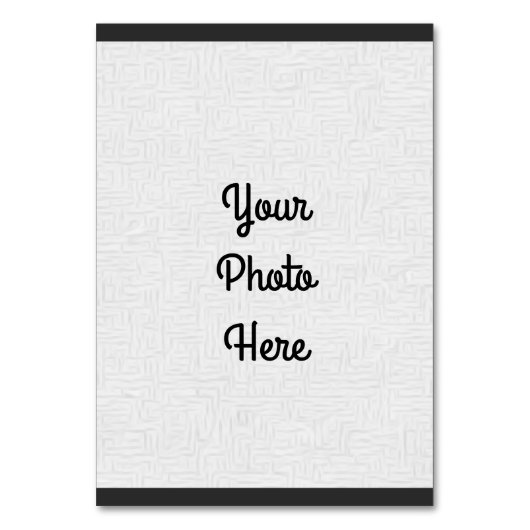 Voeg uw foto/ontwerp toe - Tabelnummer Kaart (Voorkant)