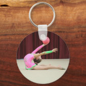 Voeg uw foto persoonlijke Gymnastiek sleutelhanger (Voorkant)