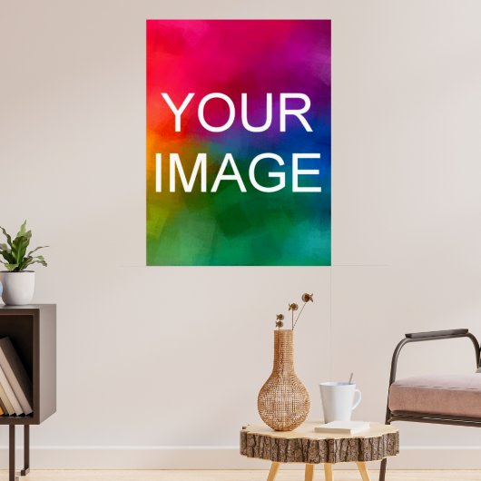 Voeg uw foto persoonlijke sjabloon groot toe poster (Woonkamer 3)