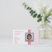 VOEG UW FOTO Pet Grooming Pw Print TOE Visitekaartje (Staand voorkant)