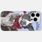 Voeg uw foto-rand Collie Heeler Dog Monogram toe Case-Mate iPhone Case (Achterkant (horizontaal))