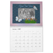 Voeg uw foto  randen toe kalender (Jan 2027)